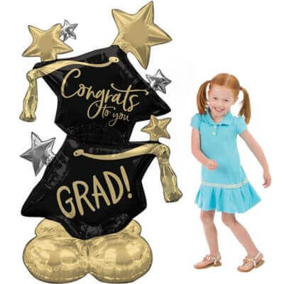 51" Congrats to You Grad Airloonz Balloon - SKU:4225711 - UPC:026635422574 - Party Expo