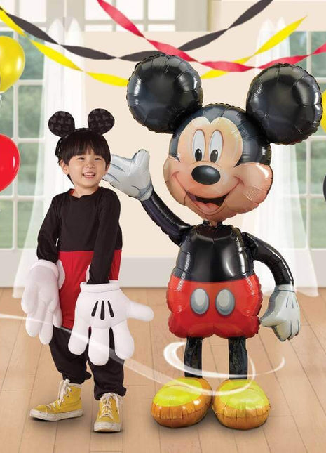 52" Mickey Mouse AirWalker Balloon - SKU:13299 - UPC:026635083188 - Party Expo