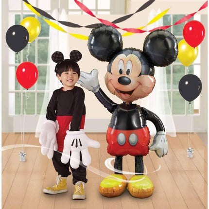 52" Mickey Mouse AirWalker Balloon - SKU:13299 - UPC:026635083188 - Party Expo