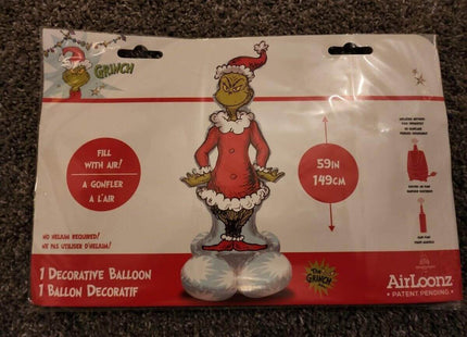 59" Christmas Grinch Airloonz Balloon - SKU:449298 - UPC:026635449298 - Party Expo