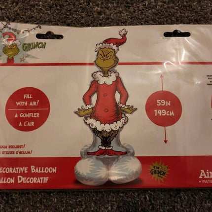 59" Christmas Grinch Airloonz Balloon - SKU:449298 - UPC:026635449298 - Party Expo