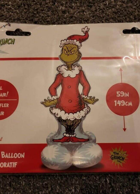 59" Christmas Grinch Airloonz Balloon - SKU:449298 - UPC:026635449298 - Party Expo