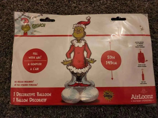 59" Christmas Grinch Airloonz Balloon Party Expo  
