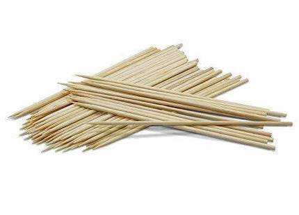 6" Bamboo Skewers (100ct) - SKU:N610073 - UPC:098382304854 - Party Expo