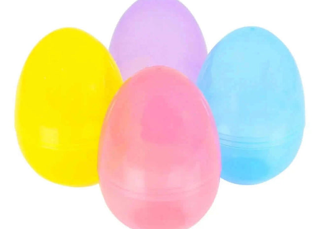 6" Plastic Jumbo Easter Eggs (12 count) - SKU:ZE-EEGG6 - UPC:097138736963 - Party Expo