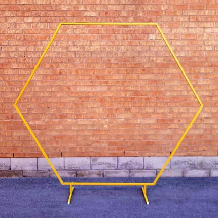6.5ft Hexagon Metal Balloon Frame (FOR RENTAL ONLY) - Party Expo