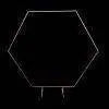 6.5ft Hexagon Metal Balloon Frame (FOR RENTAL ONLY) - Party Expo