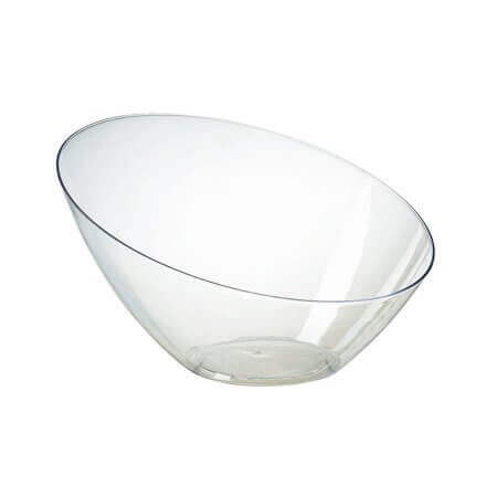 60 oz. Angle Bowl - Clear - SKU:N600421 - UPC:098382960210 - Party Expo