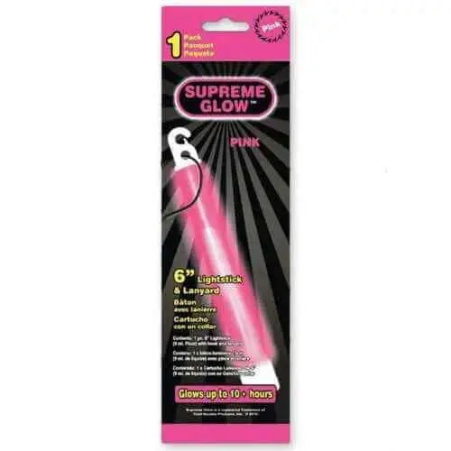 6" Pink Glow Stick Party Expo  