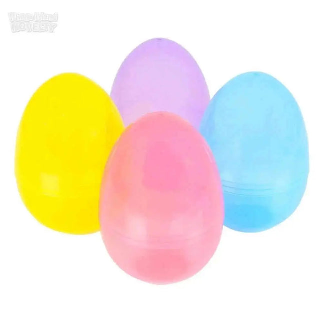 6in Plastic Jumbo Easter Eggs (12 count) - Party Expo