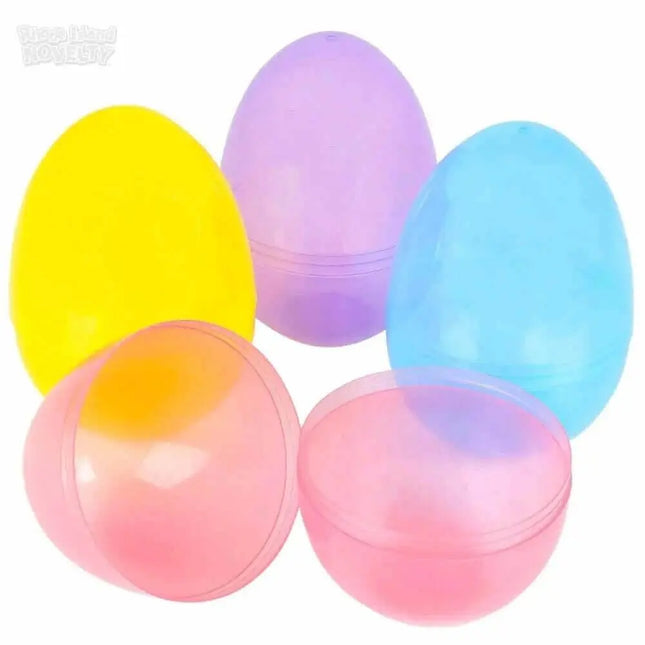 6in Plastic Jumbo Easter Eggs (12 count) - Party Expo