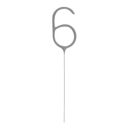 7" Number '6' Sparkler Party Expo  