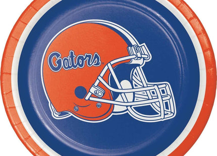 7" University of Florida Gators Paper Dessert Plates (8ct) - SKU:419698 - UPC:039938118457 - Party Expo