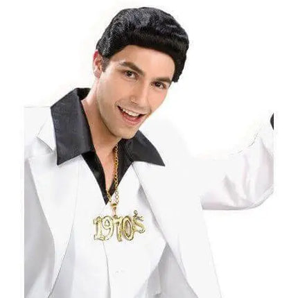 70's Disco Dude Black Wig - Party Expo