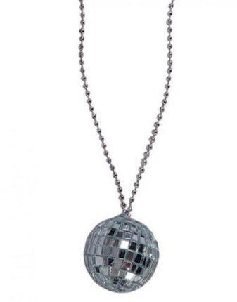 70's Disco Ball Chain Necklace - SKU:JN-DISCO - UPC:097138702104 - Party Expo