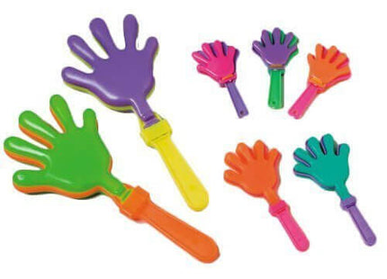 7.5" Hand Clappers (12 Count) - SKU:CA-CLAHA - UPC:097138657534 - Party Expo
