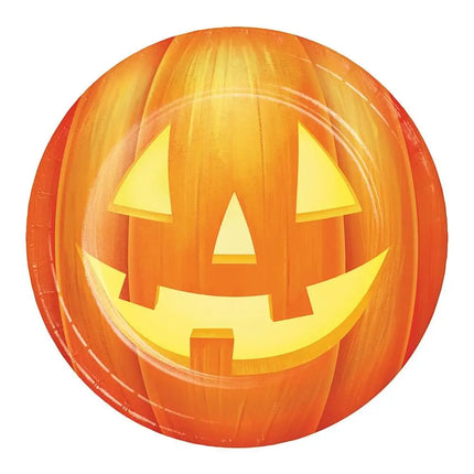 7" Pumpkin Party Dessert Plates (8ct) Party Expo  