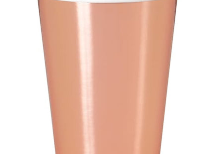 8 Rose Gold 12oz. Cup - SKU:53276 - UPC:011179532766 - Party Expo