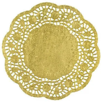 8.25" Gold Foil Doilies (4ct) Party Expo  