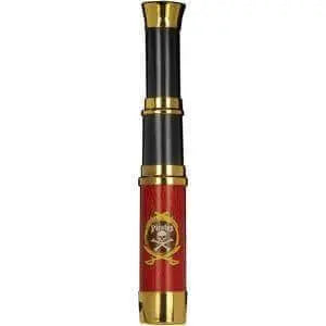 8.5" Pirate Retractable Telescope - Black, Brown, and Gold Party Expo  