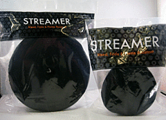 81' Crepe Streamer - Black - SKU:7581 - UPC:708450508755 - Party Expo