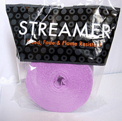 81' Crepe Streamer- Lavender - SKU:44536 - UPC:708450508762 - Party Expo
