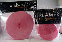 81' Crepe Streamer - Pink - SKU:7561 - UPC:708450508182 - Party Expo