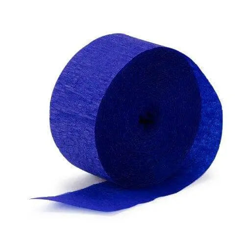 81' Crepe Streamer - Sapphire Blue - Party Expo