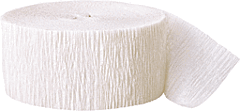 81' Crepe Streamer - White Party Expo  