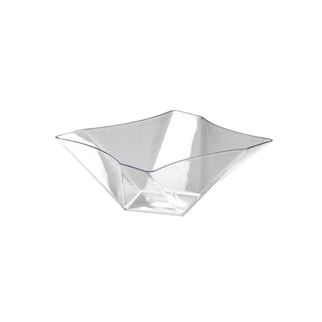 81oz Twisted Square Bowl - Clear - Party Expo