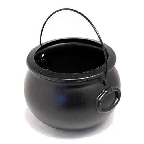 8" Plastic Cauldron Container - Black (1ct) Party Expo  