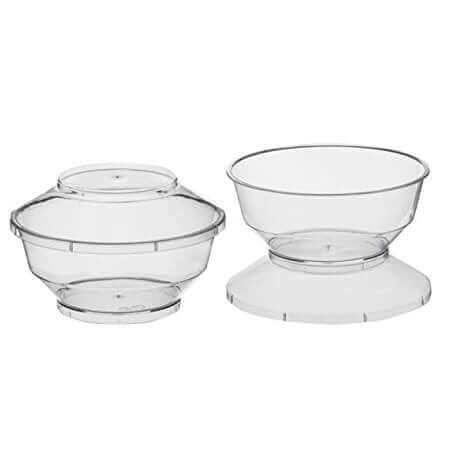 8oz. Round Dessert Cups with Lids Pack 20 - SKU:N082031 - UPC:098382203157 - Party Expo