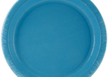 9" Bermuda Blue-Turquoise Dinner Plates - SKU:471039B - UPC:073525106052 - Party Expo
