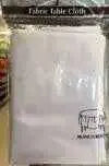 96" Round Fabric Tablecloth- White Party Expo  