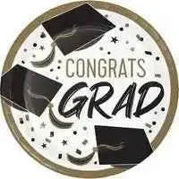 9" Golden Grad Dinner Plate (8ct) Party Expo  
