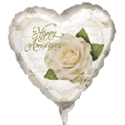 9" Petals/Pearls Anniversary Mylar Balloon Party Expo  