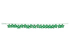 9ft Confetti Garland Stars - Green - SKU:030217- - UPC:039938209599 - Party Expo