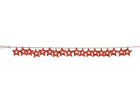 9ft Confetti Garland Stars - Red - SKU:031012- - UPC:073525777726 - Party Expo