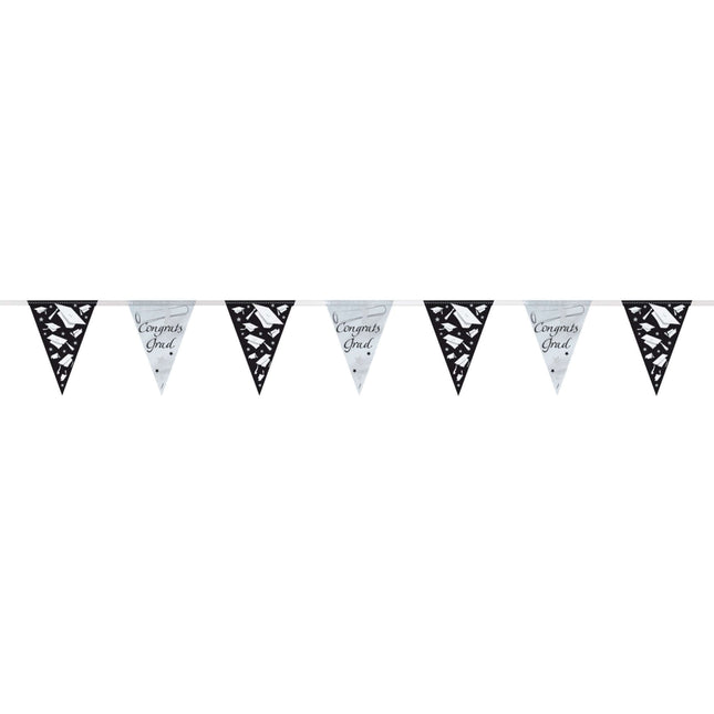 9ft Graduation Pennant Banner - SKU:91081 - UPC:011179910816 - Party Expo