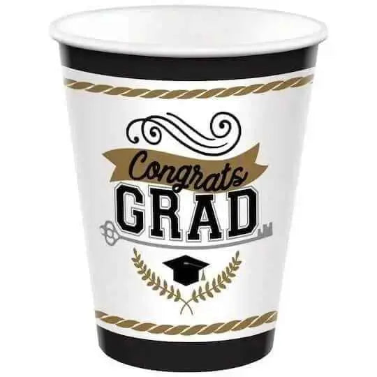 9oz Achievement Is Key Graduation Plastic Cups (50ct) Party Expo  