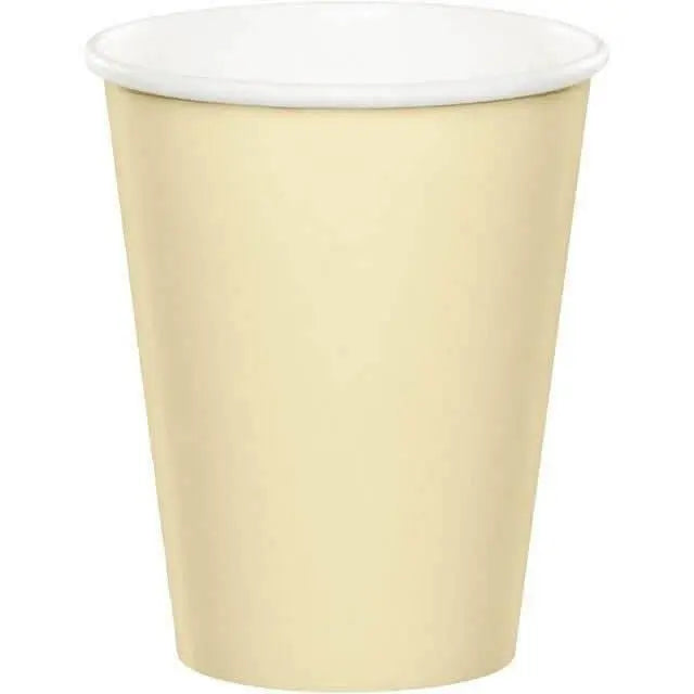 9oz Ivory Paper Cups (8ct) - Party Expo