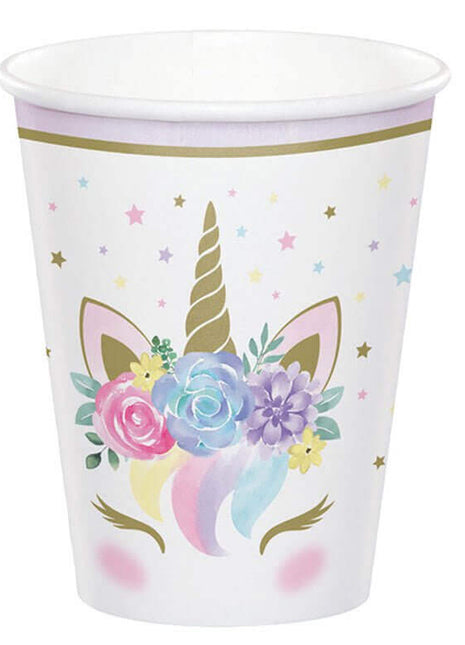Unicorn Baby - 9oz Cups (8ct) - SKU:343968 - UPC:039938681296 - Party Expo