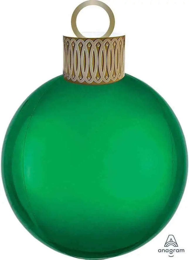 Anagram - 20" Christmas Green Ball Ornament Orbz Balloon Party Expo  