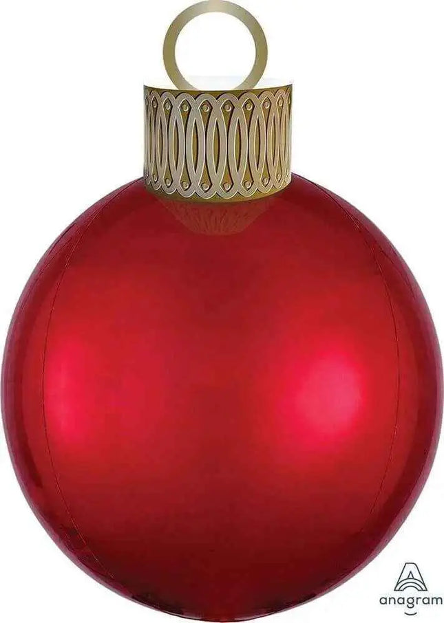 Anagram - 20" Christmas Red Ball Ornament Orbz Balloon Party Expo  