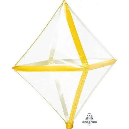 Anagram - 25" Gold Trim Anglez Balloon #308 Party Expo  