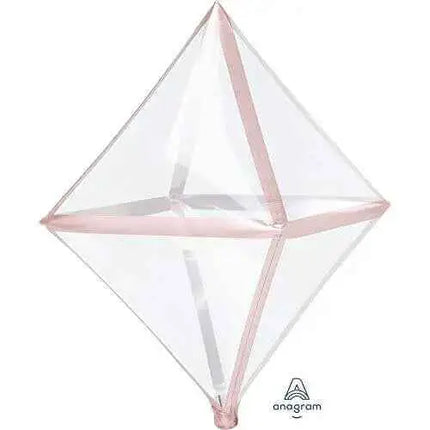 Anagram - 25" Rose Gold Trim Anglez Balloon #309 Party Expo  