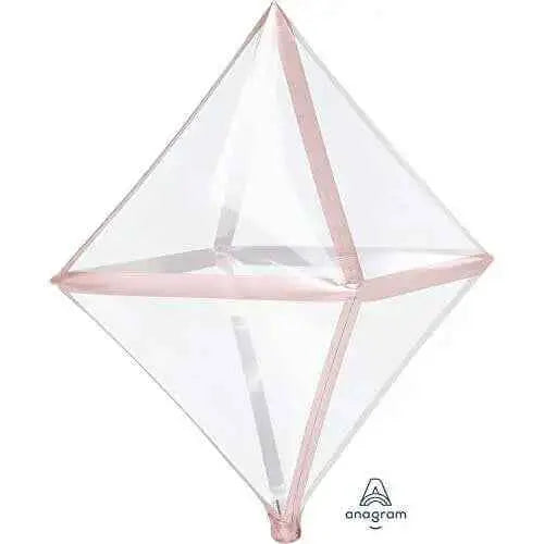 Anagram - 25" Rose Gold Trim Anglez Balloon #309 Party Expo  