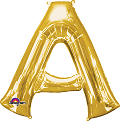Anagram - 34" Letter 'A' Mylar Balloon - Gold Party Expo  