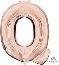 Anagram - 34" Letter 'Q' Mylar Balloon - Rose Gold Party Expo  