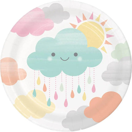 Baby Shower - 7" Sunshine Paper Dessert Plates (8ct) Party Expo  